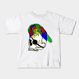 Pirate Skull and Parrot Kids T-Shirt